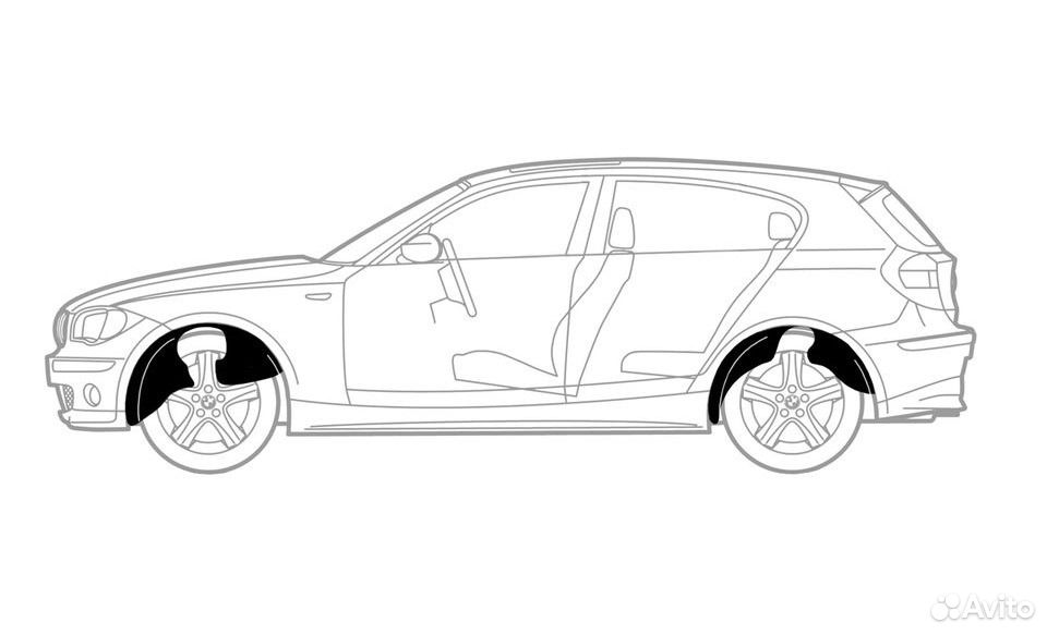 Подкрылки задние на geely MK Cross
