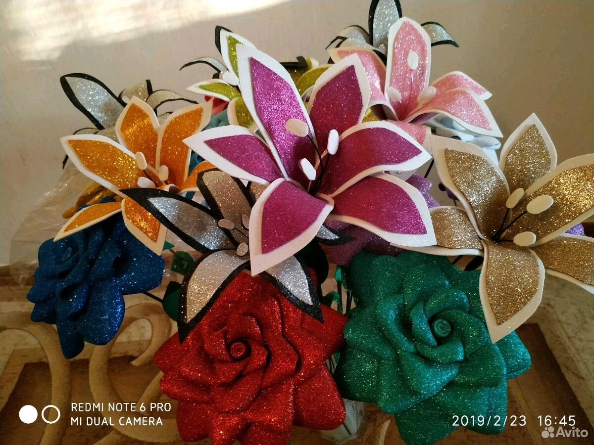 Лилии и розы купить на Зозу.ру - фотография № 7