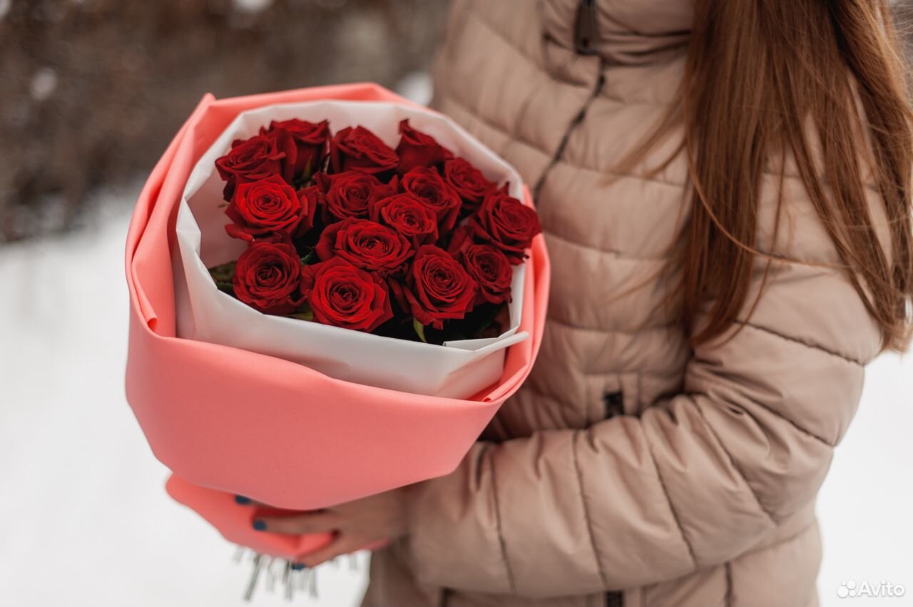 Розы Цветы букет роз доставка Казань 101 роза купить на Зозу.ру - фотография № 5