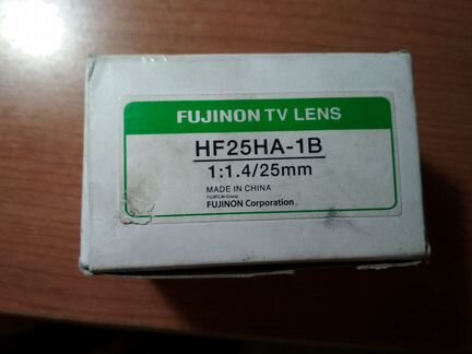 Fujinon tv lens HF25HA-1B