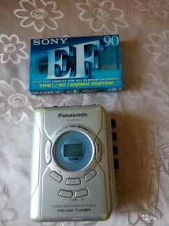 Плеер кассетный Panasonic RQ-CR07V + кассета Sony