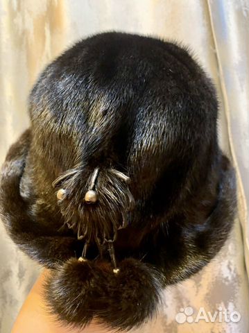 Шапка норковая с полями