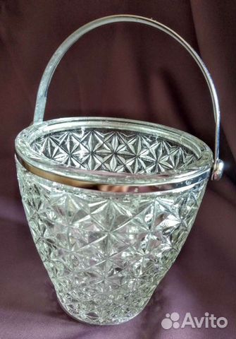 Конфетница времен ссср. Салатник. Хрусталь. Металл