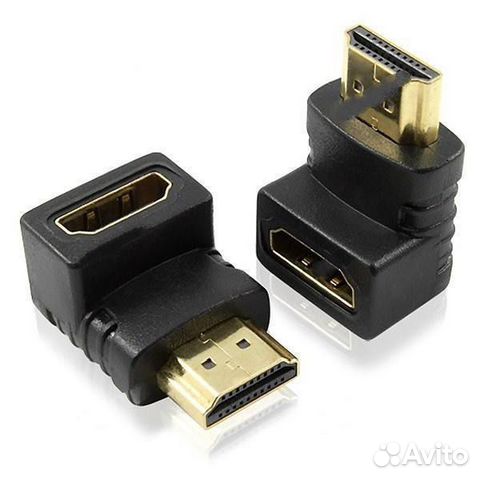 Переходник гнездо hdmi - штекер hdmi, угловой