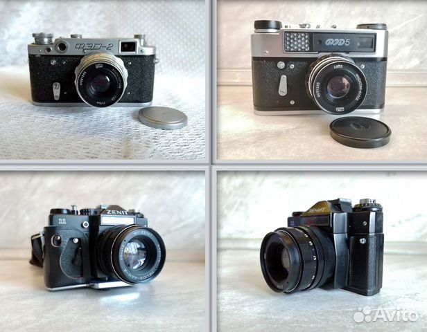 Фэд-2 Фэд-5 Зенит 11 объектив Гелиос 44М с футляро