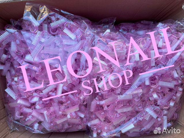 Щетки розовые / маникюрные / идеальная щетина