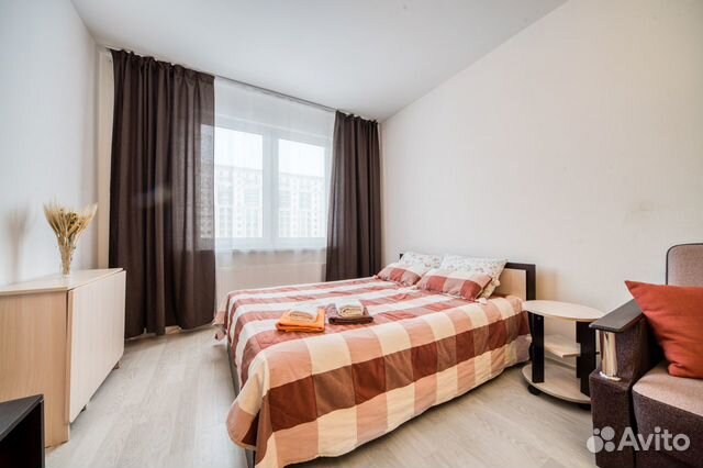 

1-к. квартира, 37 м², 2 кровати
