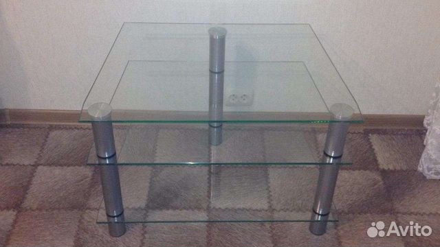 Тумбочка стеклянная