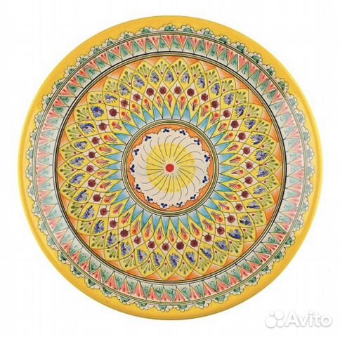 Ляган Риштан 42 См Желтый Мехроб