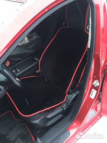 Автомобильные чехлы. Велюр Алькантара Лён