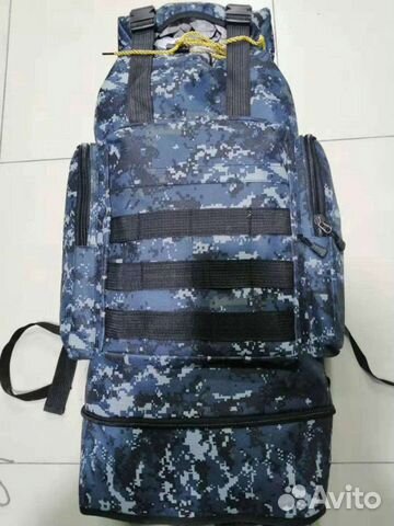 Рюкзак туристический/синий камуфляж