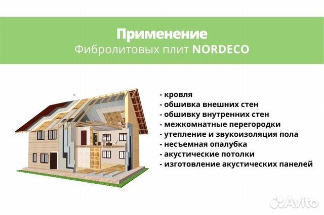 Фибролитовые плиты nordeco