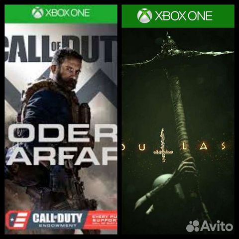 Call of duty: modern warfare +outlast2 Xbox one