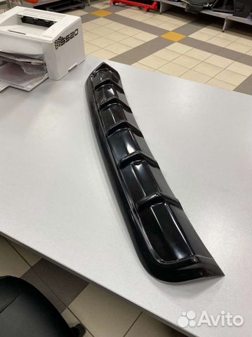 Дифузор на задний бампер Лада Приора -2