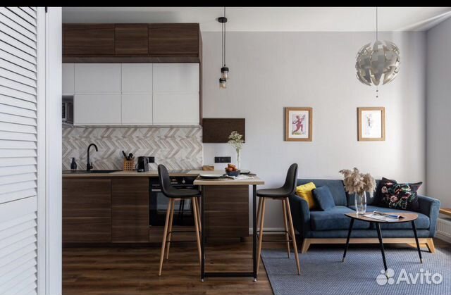 

Квартира-студия, 34 м², 1 кровать