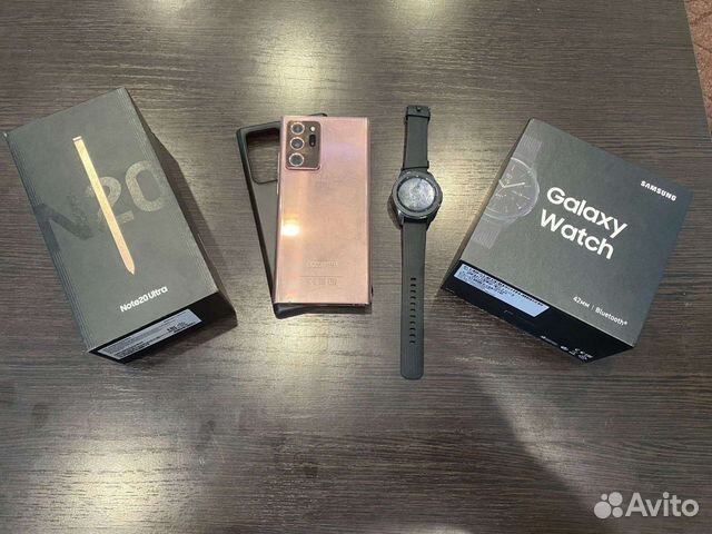 Samsung note 20 ultra 256gb+galaxy watch 42mm купить в Челябинске | Бытовая  электроника | Авито
