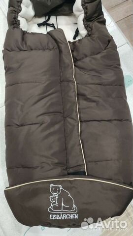 Теплый конверт в коляску на овчине