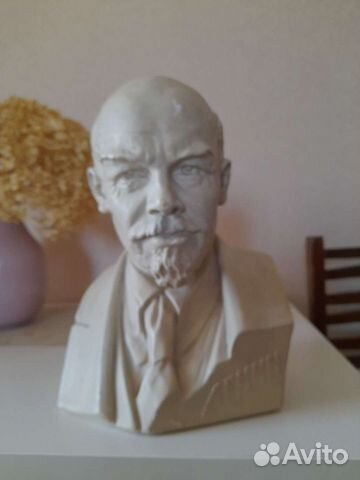 Бюст Ленина гипс
