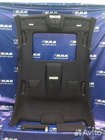 Обшивка потолка BMW 750 черный в сборе