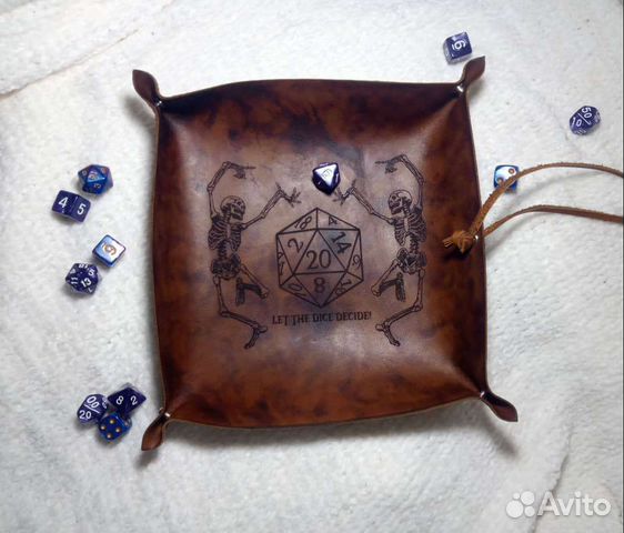 Дайс Трей натуральна кожа