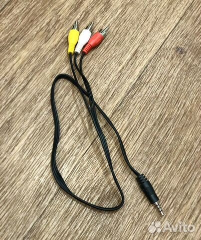 Аудиокабель Jack 3.5mm на RCA x3 тюльпаны