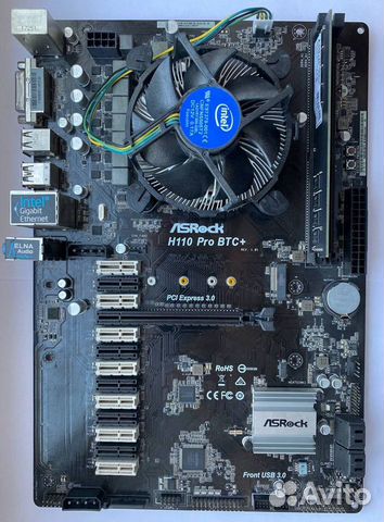 Материнская плата для майнинга на 13 карт комплект