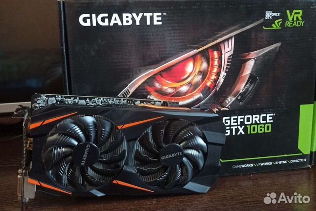 Видеокарта gtx 1060 6gb gigabyte