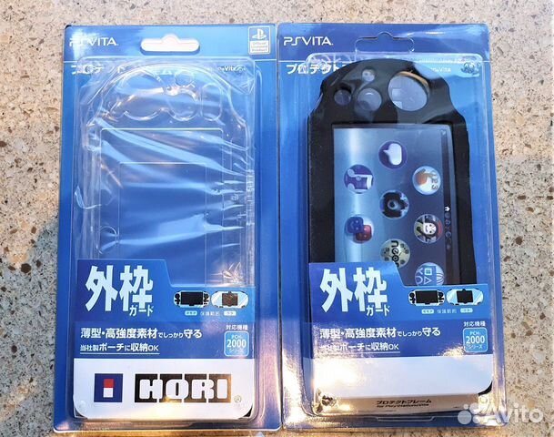 PSVita Чехол Силиконовый Чёрный Синий Hori