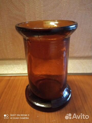 Стакан лабораторный СССР, коричневое стекло