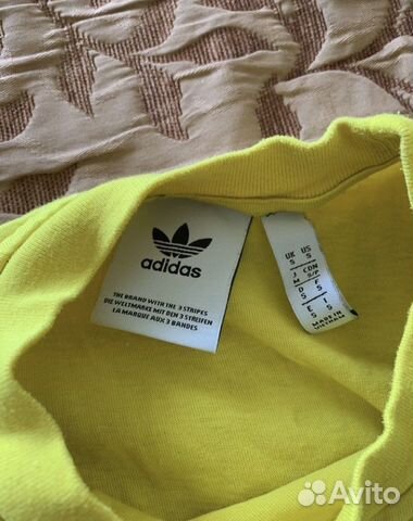 Лонгслив майка adidas originals желтая