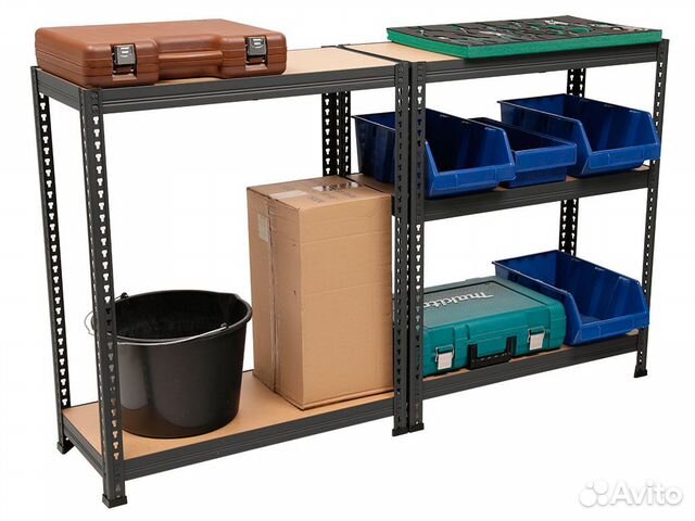 Стеллаж металлический черный