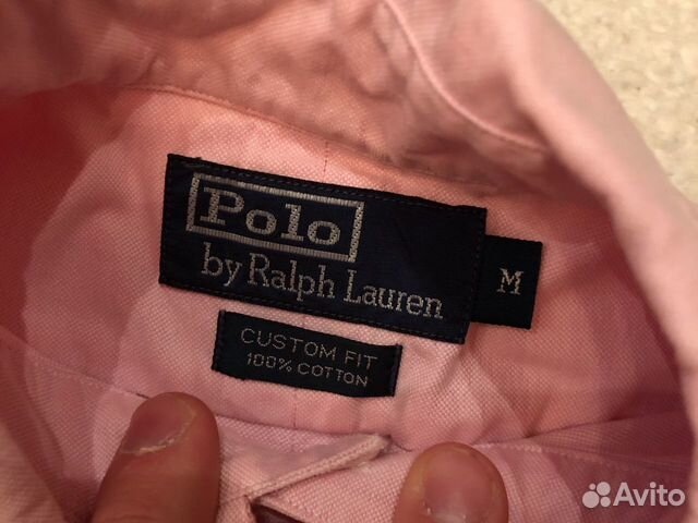 Рубашка polo ralph lauren розовая