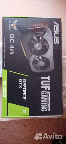 Видеокарта GTX 1650 super 4gb TUF Gaming