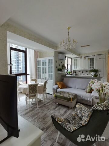 

1-к. квартира в апарт-отеле, 62 м², 2 кровати