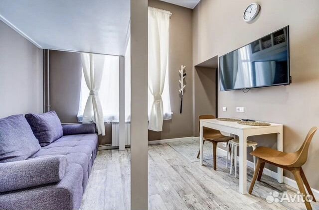

Квартира-студия, 28 м², 2 кровати