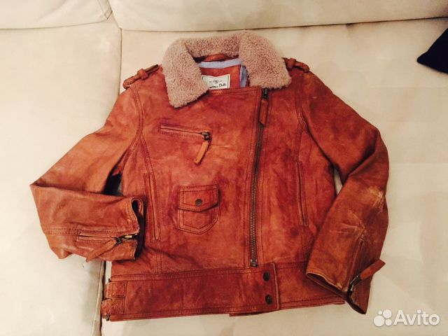 Кожаная куртка для девочек Massimo Dutti. (Origina Кожаная куртка для девочек Massimo Dutti. (Origina