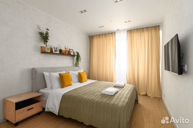 

1-к. квартира, 47 м², 2 кровати