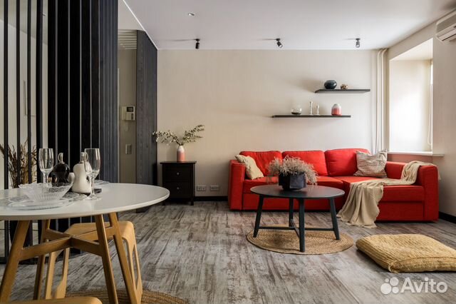 

1-к. квартира, 52 м², 2 кровати