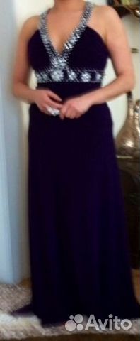 Красивое нарядное платье фиолет выпускной свадьба