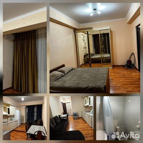 

1-к. квартира, 44 м², 2 кровати