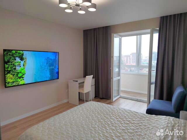 

1-к. квартира, 44 м², 2 кровати
