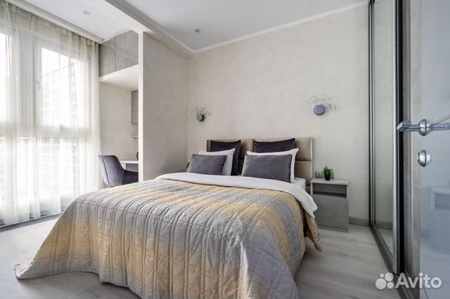 

1-к. квартира в апарт-отеле, 47 м², 2 кровати