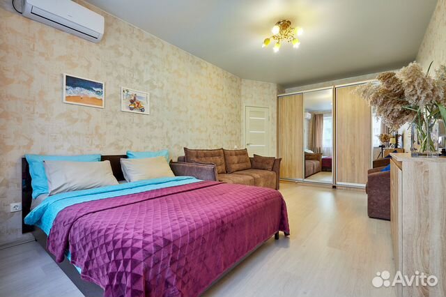 

1-к. квартира, 42 м², 3 кровати