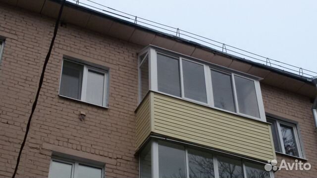 Балкон алюминиевый раздвижной с крышей