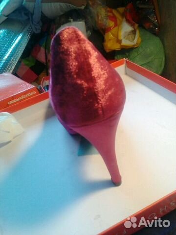 Туфли бордо бархатные, р.40. Bonprix Туфли бордо бархатные, р.40. Bonprix