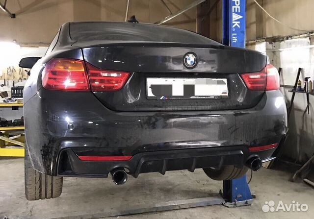 Диффузор юбка зад бампера BMW F32 F33 F36 Performa