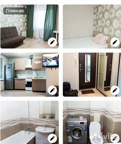 

Квартира-студия, 34 м², 2 кровати