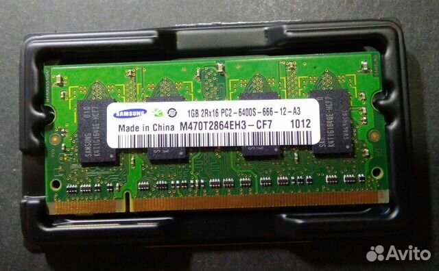 Оперативная память 1Gb SO-dimm DDR2 800 MHz