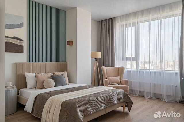 

Квартира-студия, 39 м², 2 кровати