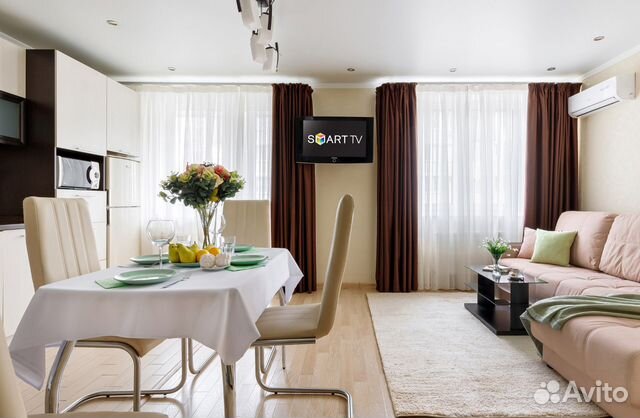 

1-к. квартира, 43 м², 2 кровати